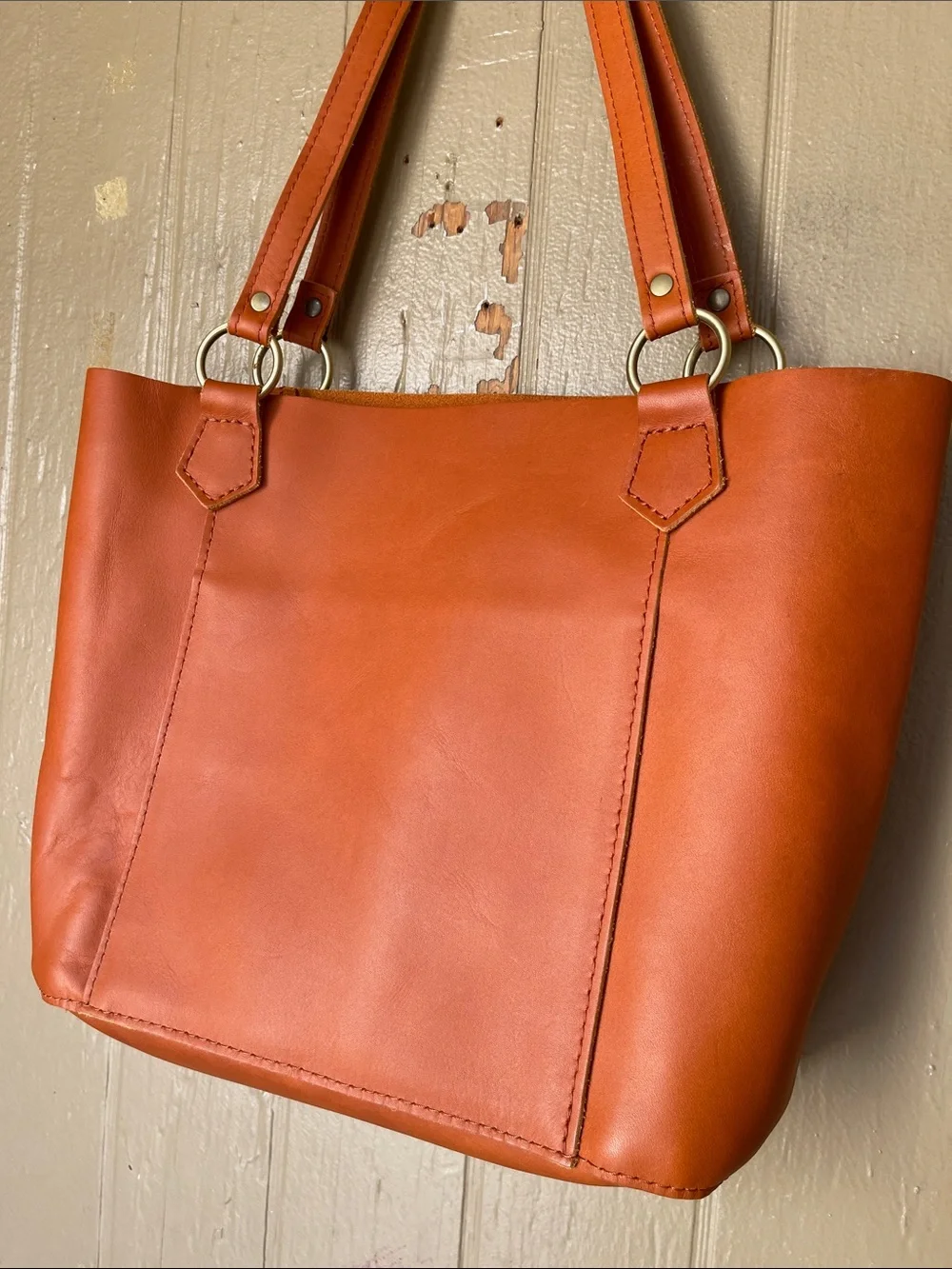 Portland Leather The Market Leather Tote in Honey